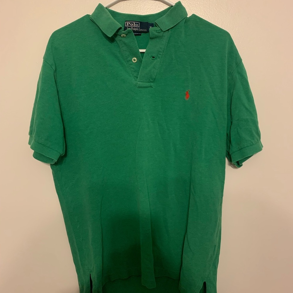 Polo by Ralph Lauren Green Polo Shirt Medium